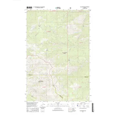 2017 Map of Elk Mountain, 2017 Print