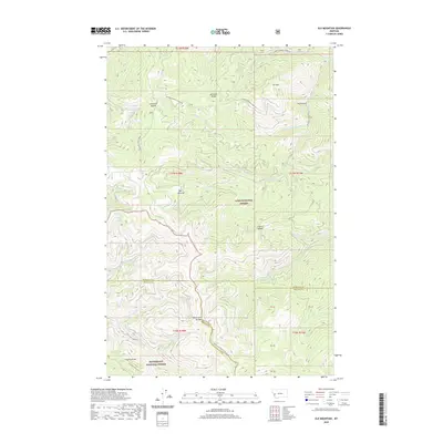 2020 Map of Elk Mountain, 2020 Print
