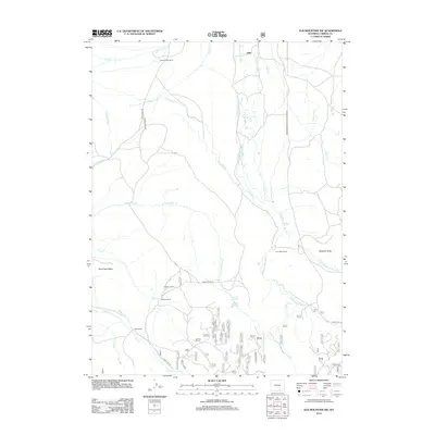 2012 Map of Elk Mountain SW, 2012 Print