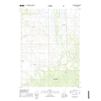 2017 Map of Elk Mountain SW, 2017 Print