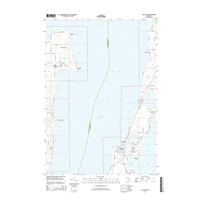 2014 Map of Elk Rapids, 2014 Print