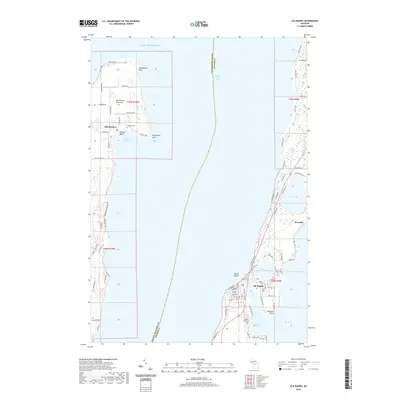 2019 Map of Elk Rapids, 2019 Print