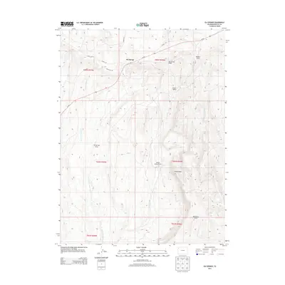 2013 Map of Elk Springs, 2013 Print