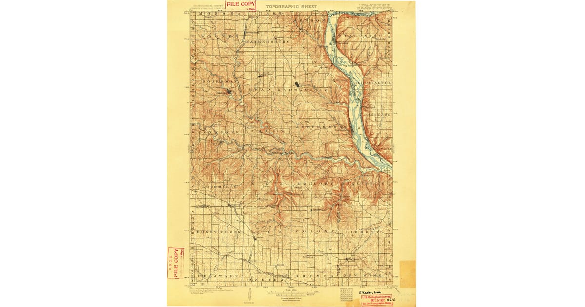 1900 1909 Maps of Bridgeport WI - Elkader Clayton County Ia Usgs Topo 1902 Og 1200x630 