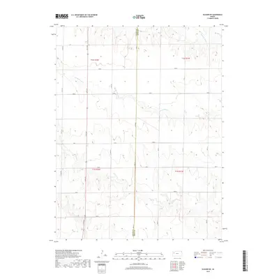 2018 Map of Elkader NE, 2018 Print