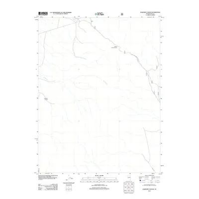 2012 Map of Elkhorn Canyon, 2012 Print