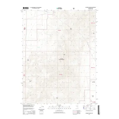 2014 Map of Elkhorn Canyon, 2014 Print