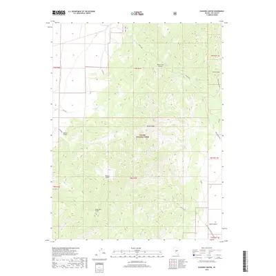 2018 Map of Elkhorn Canyon, 2018 Print