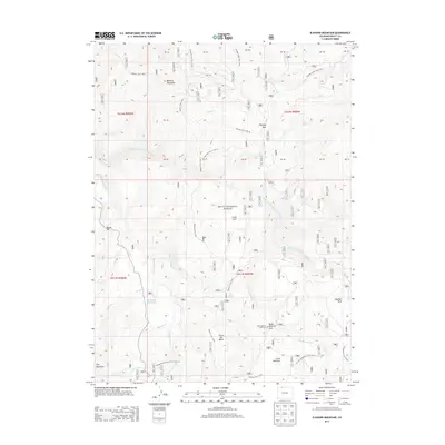 2013 Map of Elkhorn Mountain, 2013 Print