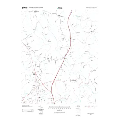 2013 Map of Elkin North, 2013 Print