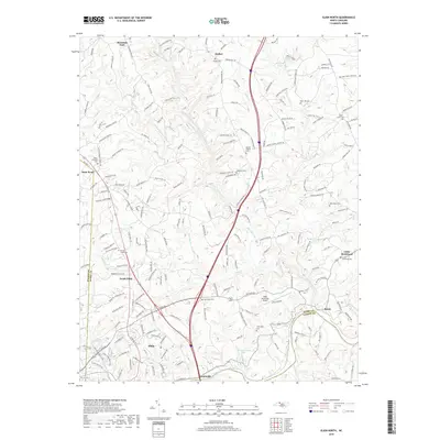 2019 Map of Elkin North, 2019 Print