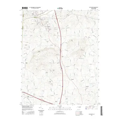 2016 Map of Elkin South, 2016 Print