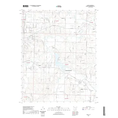 2020 Map of Elkins, 2020 Print