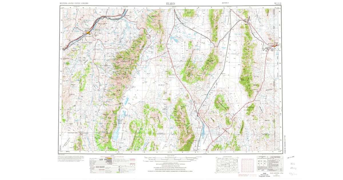 Old Maps of Elko, NV | Pastmaps