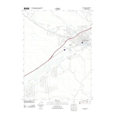 2012 Map of Elko West, 2012 Print