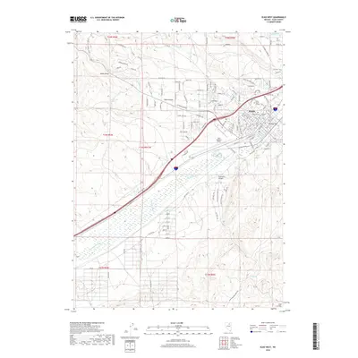 2018 Map of Elko West, 2018 Print