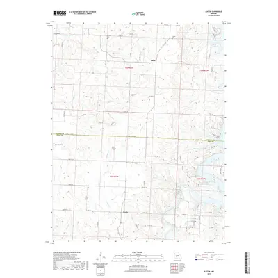 2017 Map of Elkton, 2017 Print