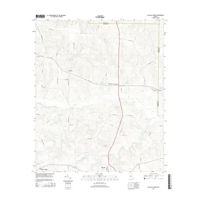 2014 Map of Ellaville North, 2014 Print