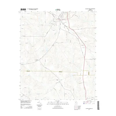 2014 Map of Ellaville South, 2014 Print