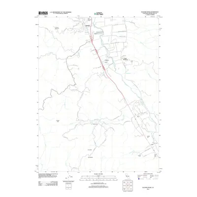 2012 Map of Elledge Peak, 2012 Print