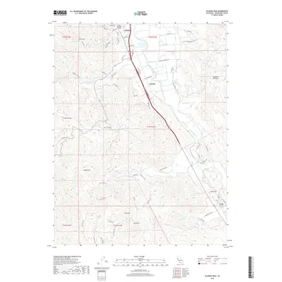 2018 Map of Elledge Peak, 2018 Print