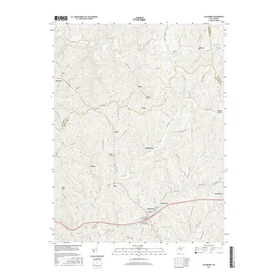 2016 Map of Ellenboro, 2016 Print