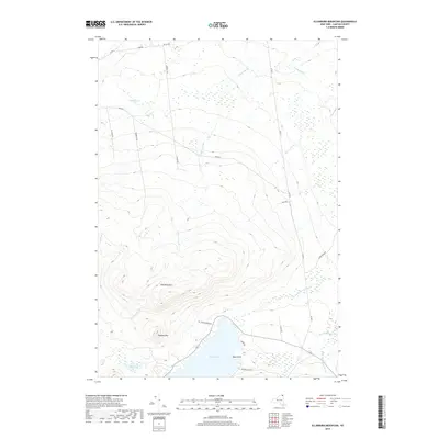 2019 Map of Ellenburg Mountain, 2019 Print