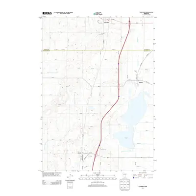 2013 Map of Ellendale, 2013 Print