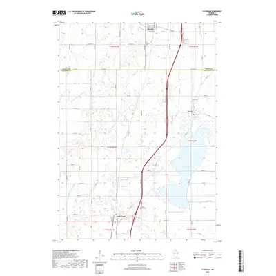 2019 Map of Ellendale, 2019 Print