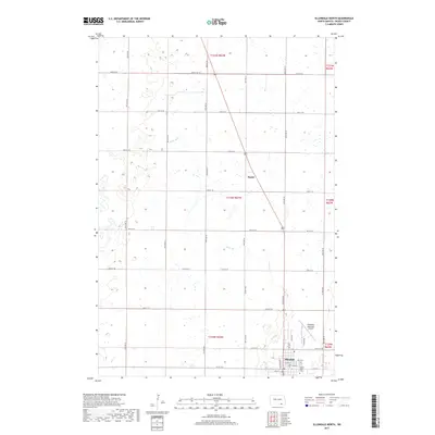 2017 Map of Ellendale North, 2017 Print