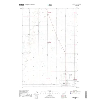 2020 Map of Ellendale North, 2020 Print