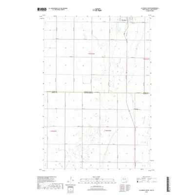 2018 Map of Ellendale South, 2018 Print