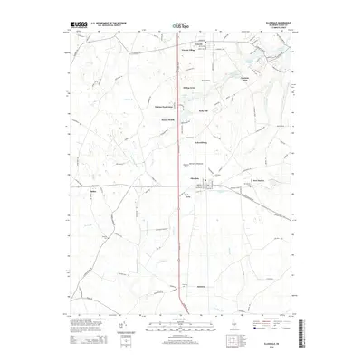 2014 Map of Ellendale, 2014 Print