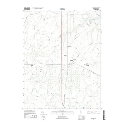 2016 Map of Ellendale, 2016 Print