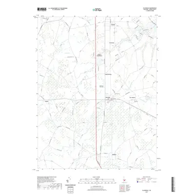 2019 Map of Ellendale, 2019 Print