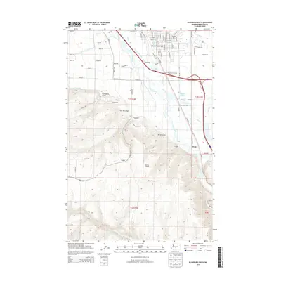 2013 Map of Ellensburg South, 2013 Print