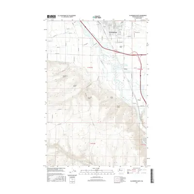 2017 Map of Ellensburg South, 2017 Print