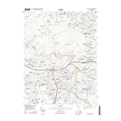 2014 Map of Ellicott City, 2014 Print