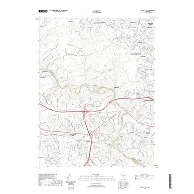 2019 Map of Ellicott City, 2019 Print