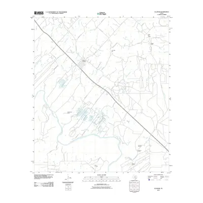 2010 Map of Ellinger, 2010 Print