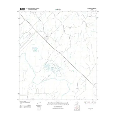2013 Map of Ellinger, 2013 Print