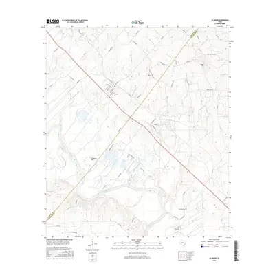 2016 Map of Ellinger, 2016 Print