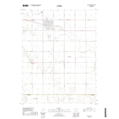 2018 Map of Ellinwood, 2018 Print