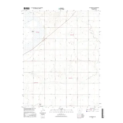 2016 Map of Ellinwood NE, 2016 Print