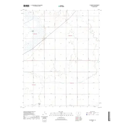 2018 Map of Ellinwood NE, 2018 Print