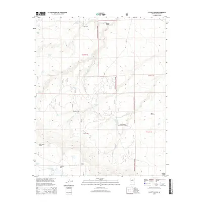 2014 Map of Elliott Canyon, 2014 Print