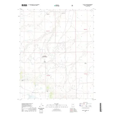 2021 Map of Elliott Canyon, 2021 Print
