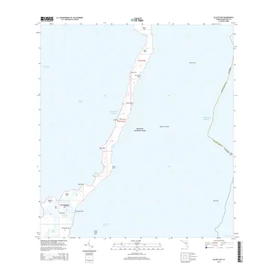 2015 Map of Elliott Key, 2015 Print
