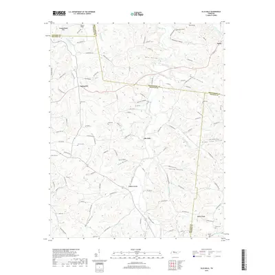 2019 Map of Ellis Mills, 2019 Print