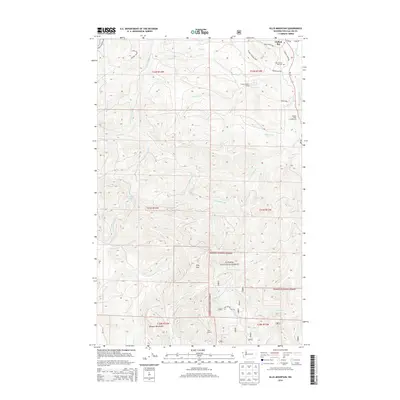 2014 Map of Ellis Mountain, 2014 Print